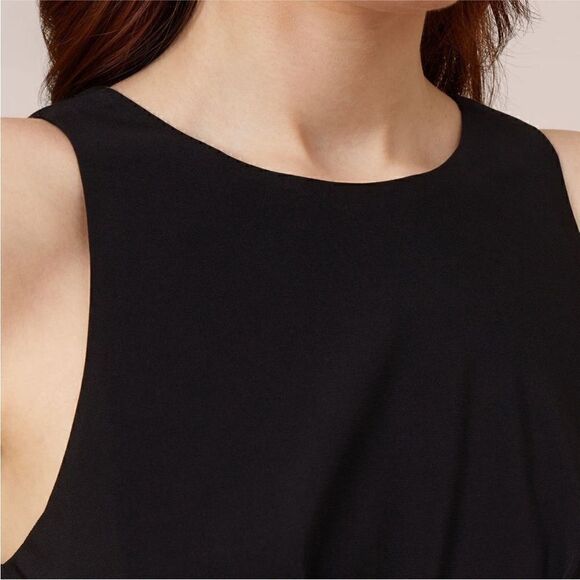 Adrianna Papell NWT MATTE STRETCH JERSEY FIT AND FLARE HALTER DRESS IN B… - Picture 7 of 13